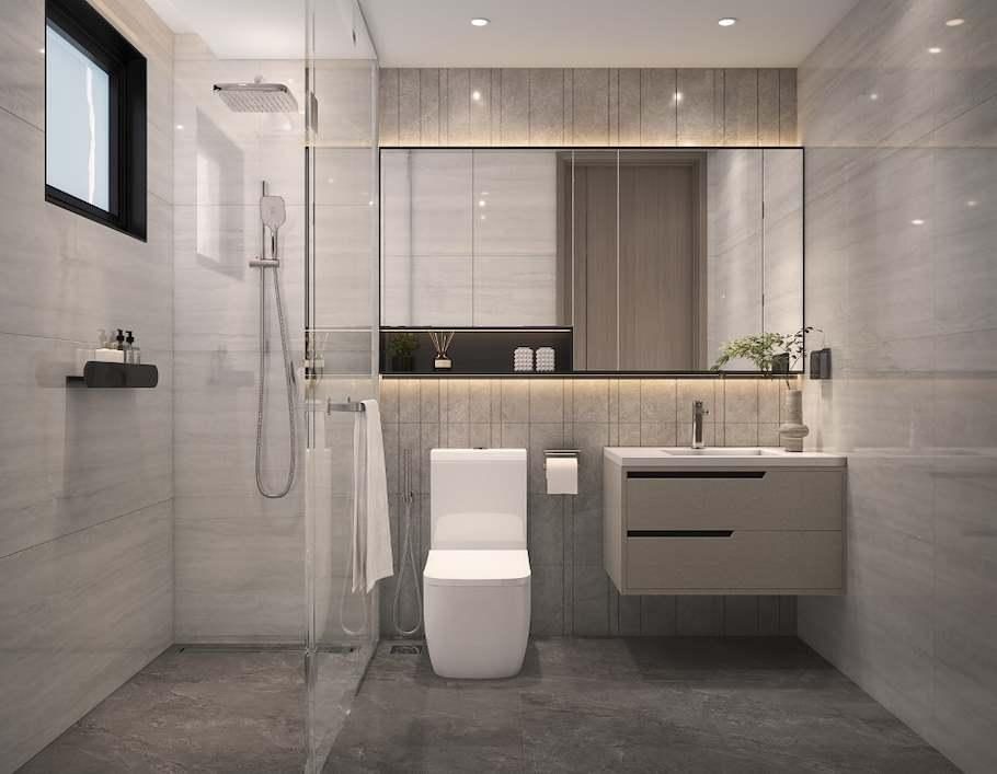 Phòng tắm căn hộ Gladia Heights thiết bị Grohe