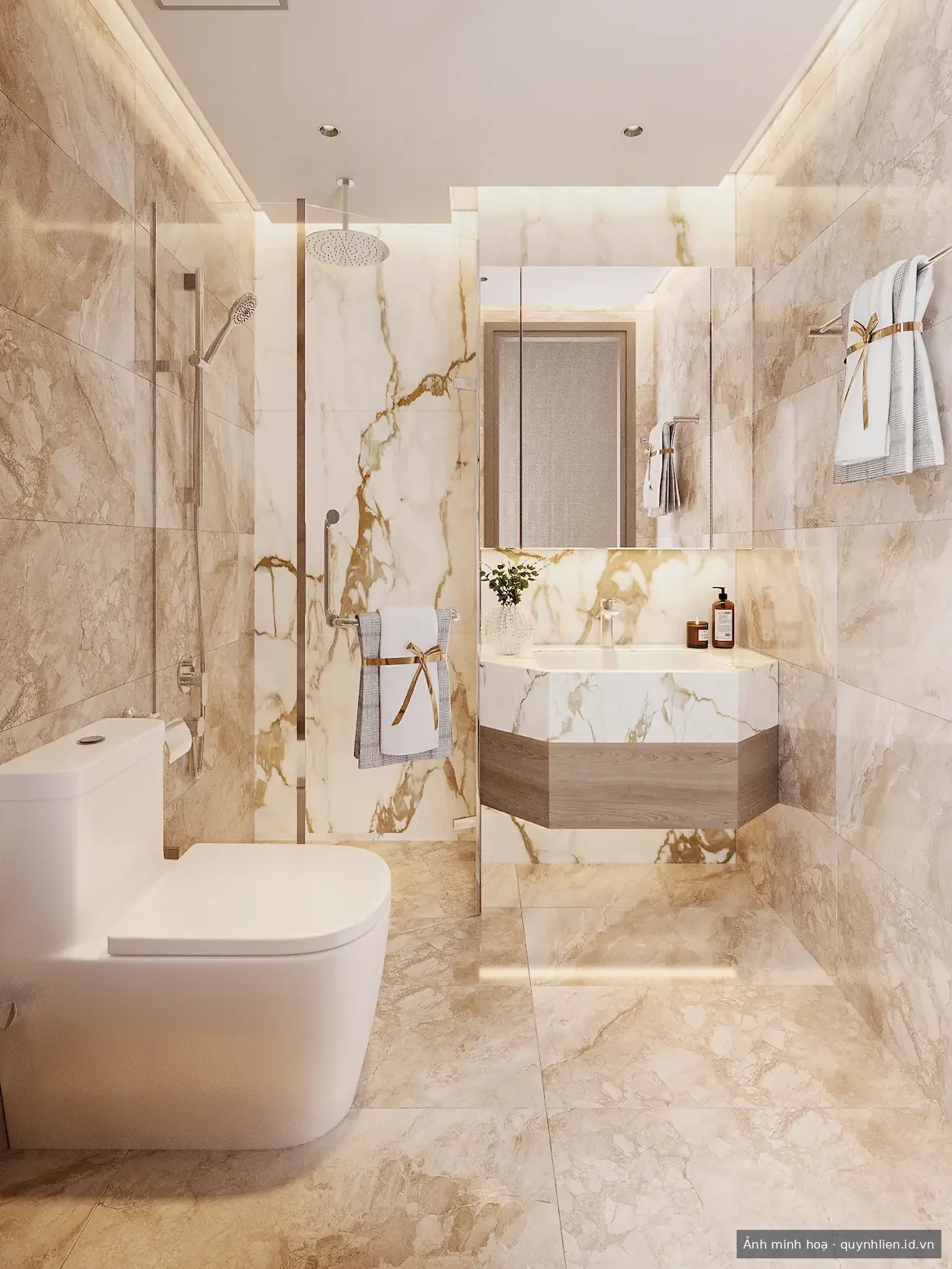 Nhà mẫu 1PN — phòng khách Khải Hoàn Imperial