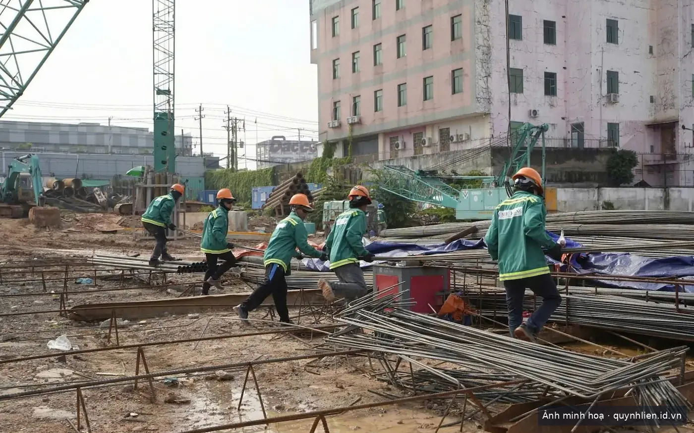 Công trường thi công Khải Hoàn Imperial