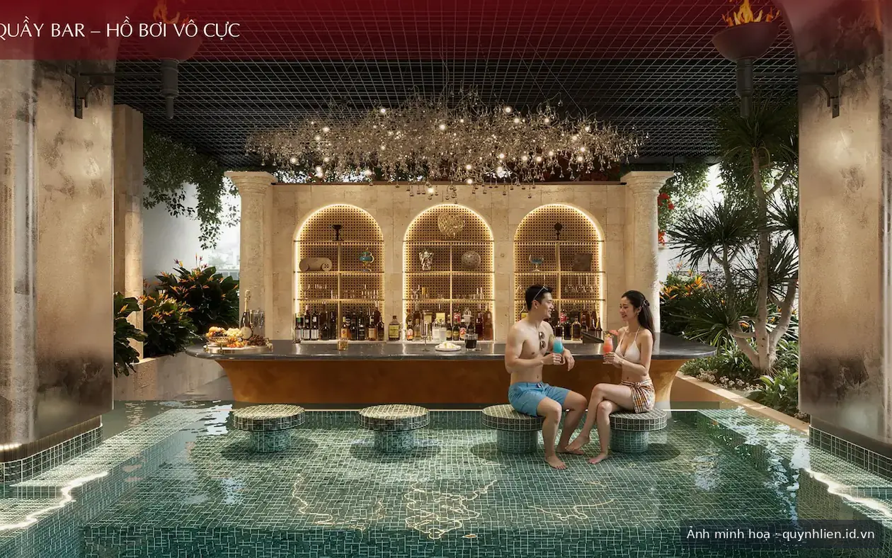 Quầy bar hồ bơi vô cực Khải Hoàn Imperial